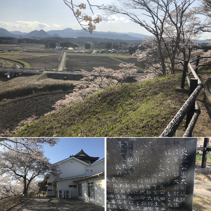 大衡城の建物と周りの景色