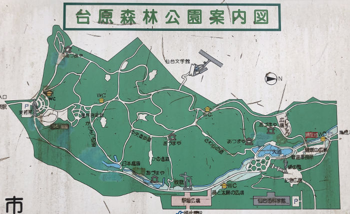 台原森林公園の地図