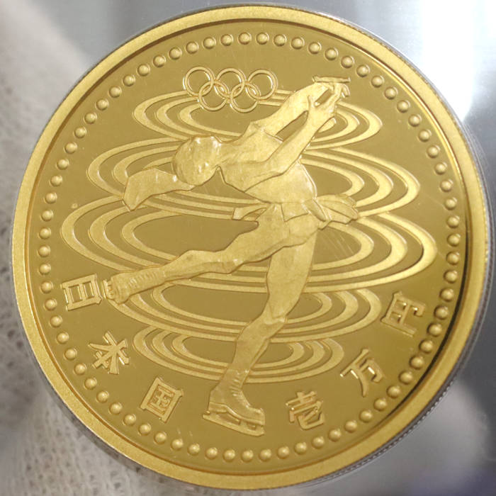 1万円金貨の裏のデザイン